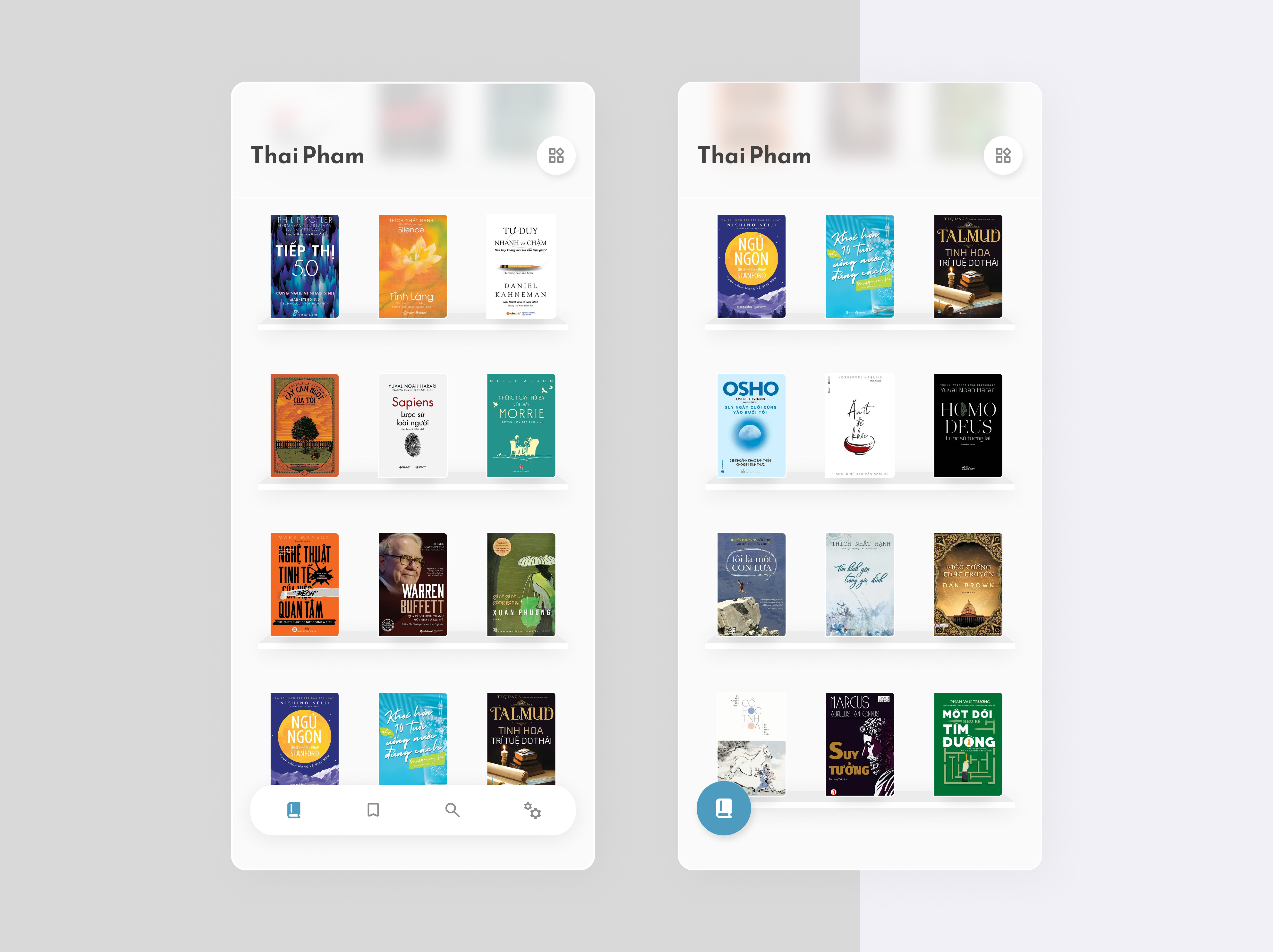Fluid Navbar - Interaction animation app book design figma interaction interactive motion navigation bar prototype ui ux