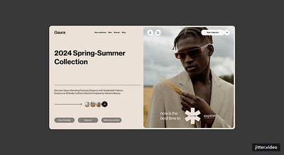 Gaura - E-commerce website design clothing e commerce fashion shop store ui ux web design website website design