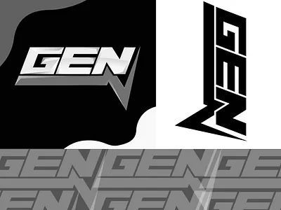 GEN-V LOGO DEISGN 2d logo brand identity branding eye catching logo illustrator logo design minimal logo vector