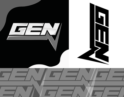 GEN-V LOGO DEISGN 2d logo brand identity branding eye catching logo illustrator logo design minimal logo vector