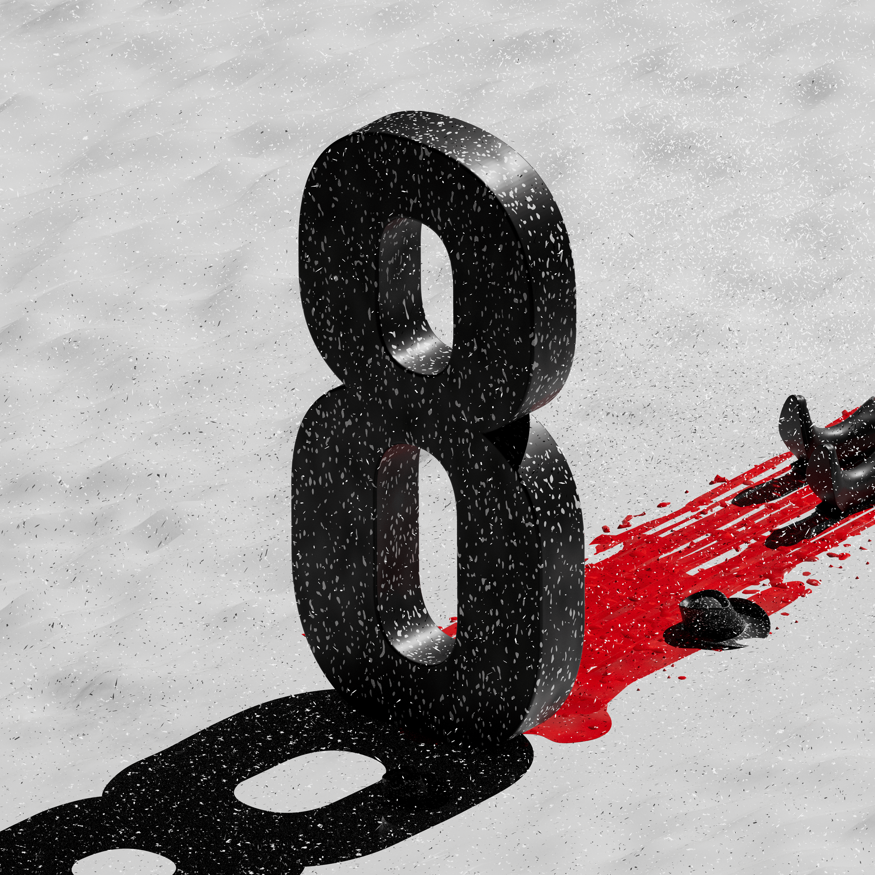 3D Alphabet | Evgenii Chekov 3d alphabet cg cinema cinema4d design eight film hateful illustration movies rozov type visualisation wnbl