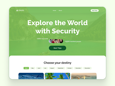 Travel: Developing a website from scratch branding logo ui webdesign