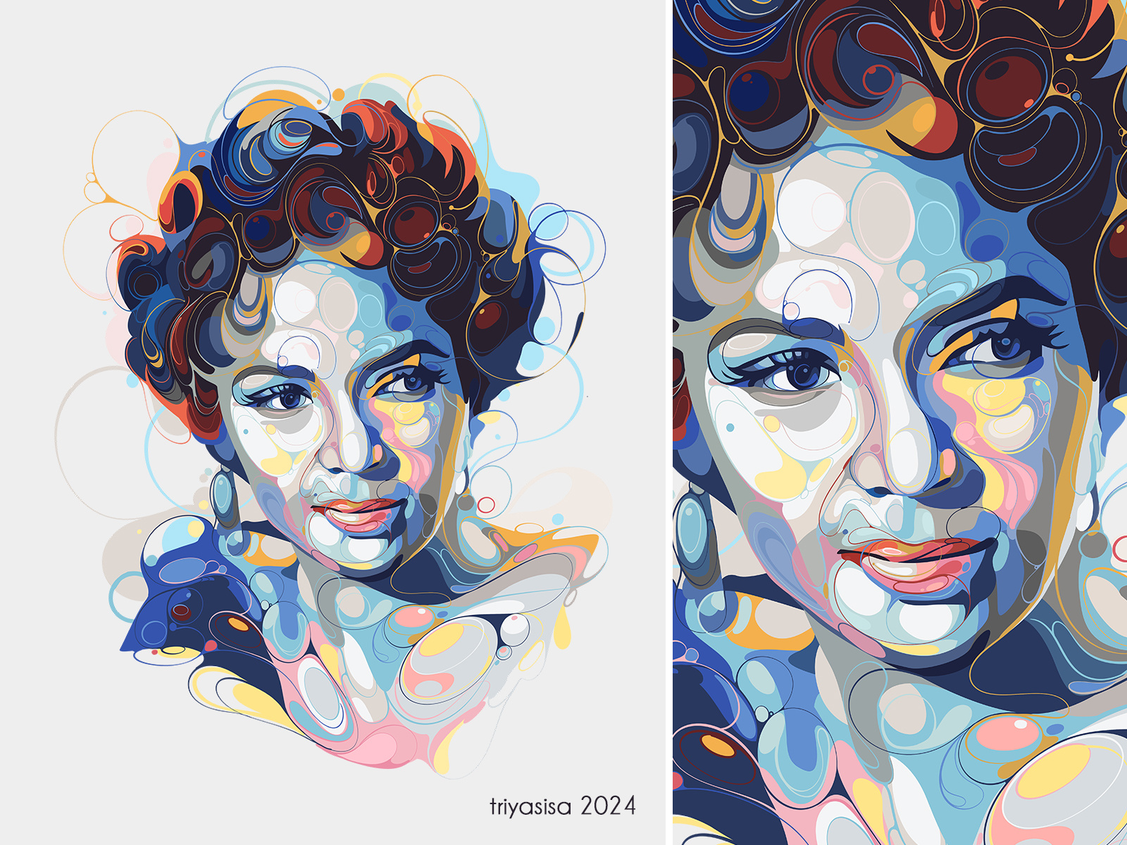 Dorothy Dandridge by Triyas isa on Dribbble