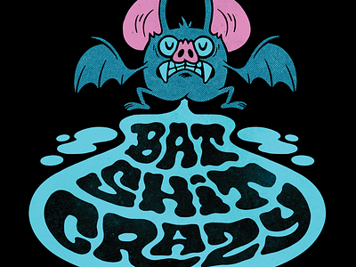 Bat Shit Crazy applepencil illustration ipadpro procreate sketch sketchbook