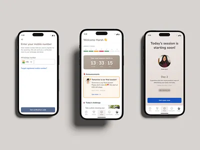 MVP design for an online holistic health education platform ui user experience user interface ux