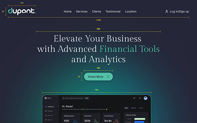 Dupont website design admin branding dark website dasboard dupont website design landing page motion graphics saas solar ui uidesign ux webdesign website