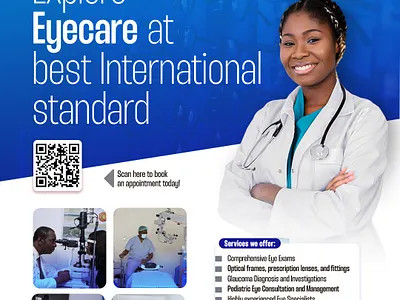 Eye clinic flyer design