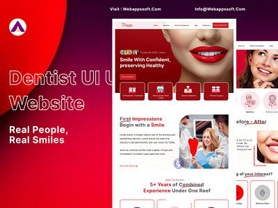 Dental website ui ux By WASS dental logo dental website dental website ui dentist social media post dentist ui ux dentist website ui ux