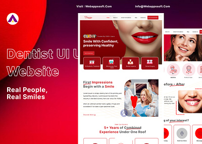 Dental website ui ux By WASS dental logo dental website dental website ui dentist social media post dentist ui ux dentist website ui ux