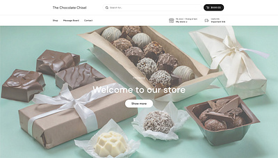 Chocolate Chisel (Homepage iterations)