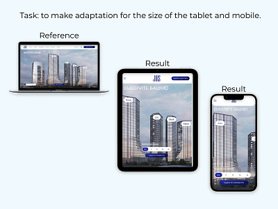 Adaptation of the desktop version of the site adaptive design design mobile design mobile version project adaptation tablet version ui ux
