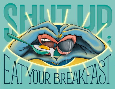 Eat your breakfast gagorder illustration kesha onlylove procreate