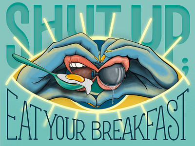 Eat your breakfast gagorder illustration kesha onlylove procreate