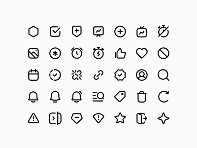Outline Icons - Lookscout Design System design figma icon set icons lookscout ui user interface ux vector