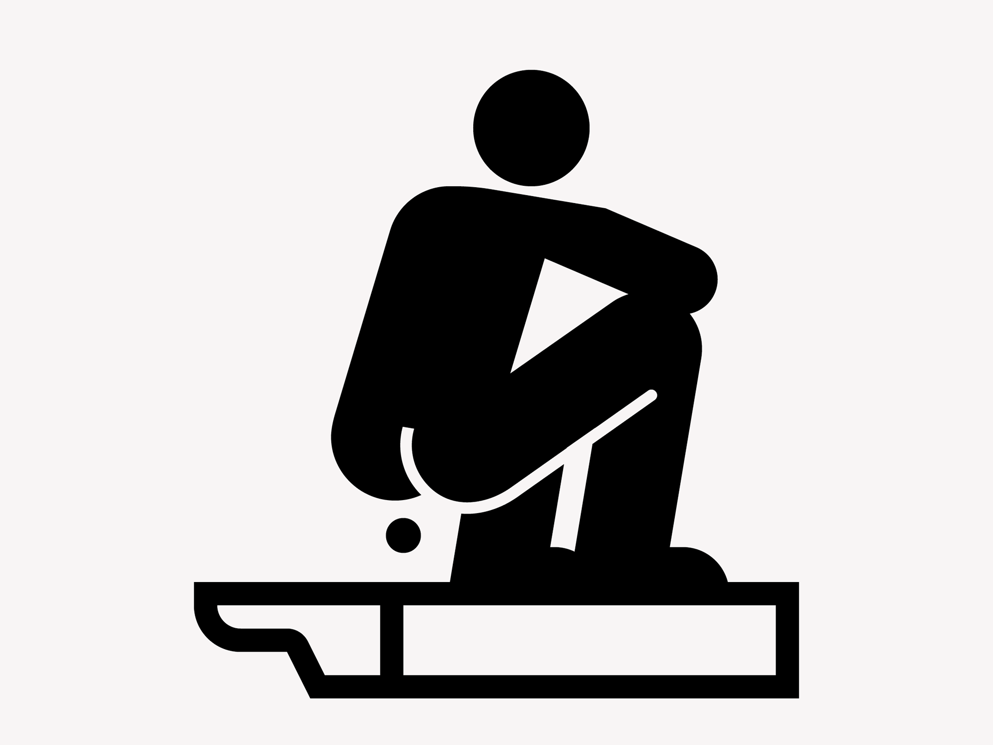 Squat Toilet Pictogram (genderless) bathroom bathroom signage genderless gendre neutral icon pictogram squat toilet toilet toilet signage wc wc signage