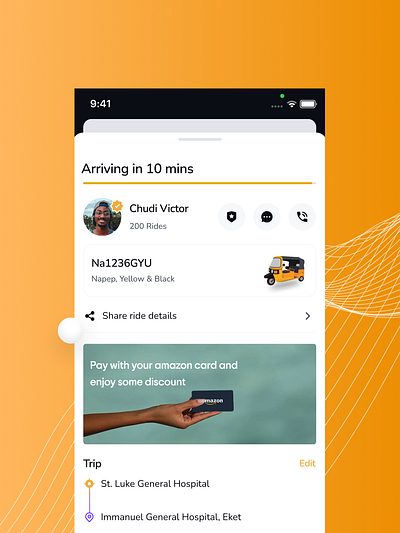 Ride-hailing app app design figma ui ux