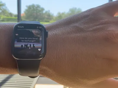 YouAi Apple Watch app animation app apple watch branding design graphic design illustration logo ui ux