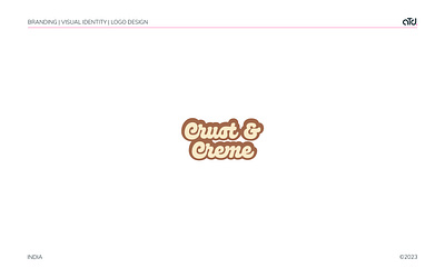 Crust & Creme - A Bakery Branding bakery bakery logo brand identity branding food logo graphic design logo logo design pattern design visual design