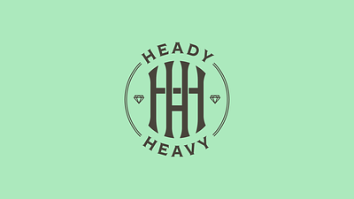 Heady Heavy branding cannabis industry graphic design identity logo design monogram photography logo typography vector