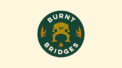 Burnt Bridges band logo branding identity logo logo design music