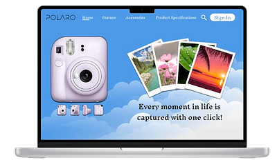 Daily UI Challenge 003 : Camera Landing Page camera landing page dailyui figma homepage landing page