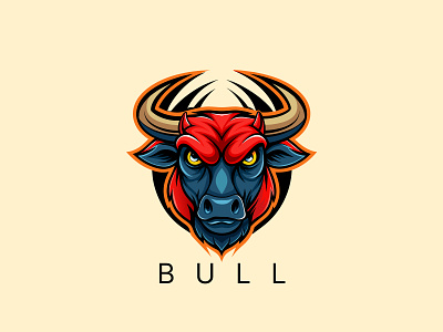 Bull Logo animal animal logo animal logo design branding bull design bull graphic bull graphic logo bull logo bull logo design bull vector logo design graphic design illustration logo vector