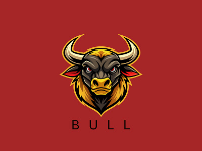 Bull Logo animal animal graphic design animal logo design branding bull design bull graphic bull graphic design bull logo bull logo design bull vector logo design graphic design illustration logo vector
