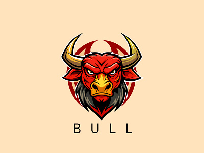 Bull Logo animal animal graphic design animal logo animal logo design branding bull graphic bull graphic design bull logo bull logo design bull vector logo design graphic design illustration logo vector