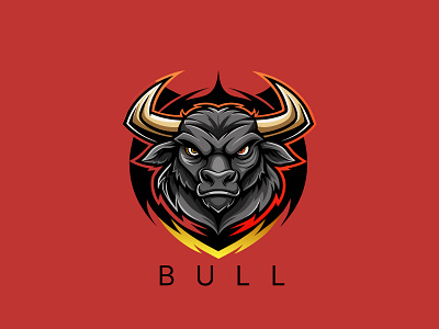 Bull Logo animal animal graphic design animal logo animal logo design branding bull graphic design bull logo bull logo design bull vector logo design graphic design illustration logo vector