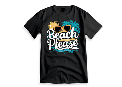 Beach Typography T-shirt Design beach typography custom design custom t shirt logo tshirt typography typography t shirt