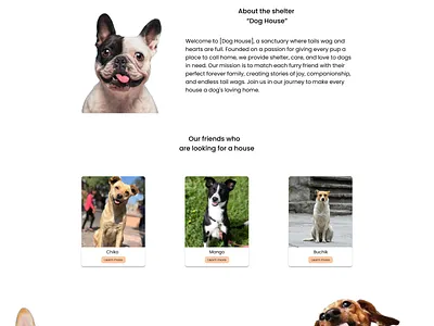 #LandingPage #UI #dog branding ui