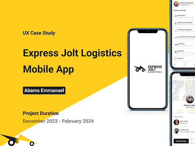 Express Jolt Logistics Mobile App creativelogistics deliverysolutions dribbledesign futureofdelivery logisticsapp logisticsinnovation logisticsui mobiledesigntrends shippingapp streamlineddelivery techsolutions uiux userexperience userfriendlydesign