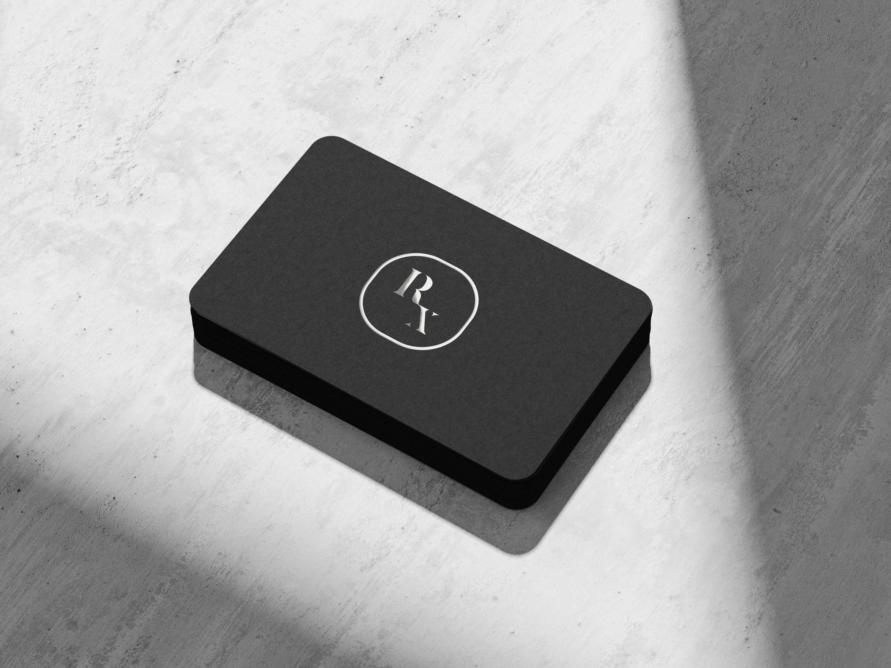 Example of RX. Massage Business Cards