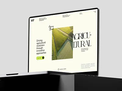 Agricultural Website Header Concept agriculture elementor farm food green header landing page shopify template theme ui webflow website wordpress