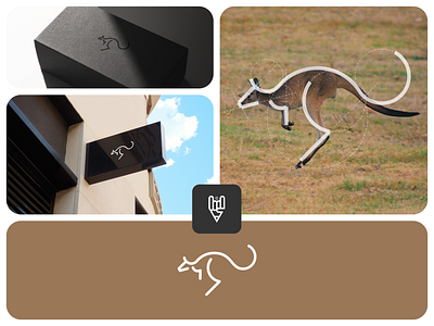 Kangaroo Logo Design app branding design flat graphic design icon illustration kangaroo logo ui vector