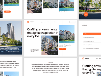 Singgah - Real Estate Website Pages agency architecture barkahlabs design homepage house interaction design landing page real estate real estate agency ui user experience user interface ux web web design web layout web pages website website design