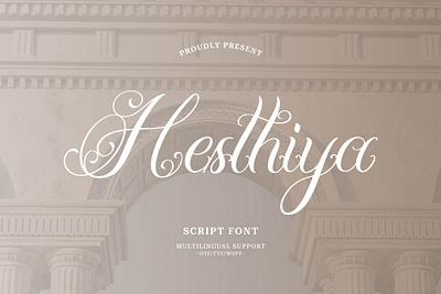 Hesthiya Script | Tattoo Font tattoo font watermark font