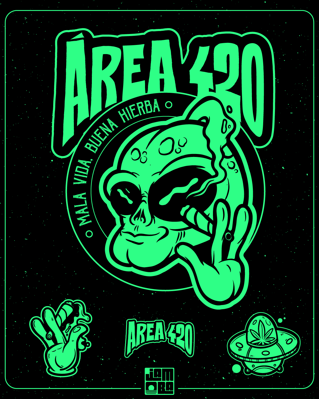 ÁREA 420 420 420day alien cannabis weed