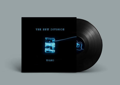 THE NEW DIVISION + Vinyl Album Cover album branding cover graphic design logo vinyl