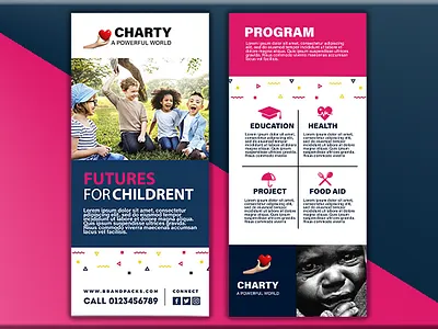 I will design creative rack card, dl flyer for any business book cover branding kit brochures door hanger flyers invoice book letterhead post card rack card social banner social media post