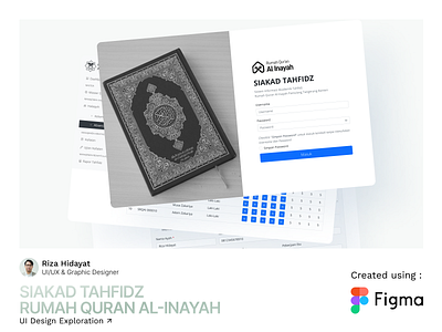 SIAKAD (Academic Information System) at TAHFIDZH islamic quran siakad tahfidz ui uiux uiux design ux