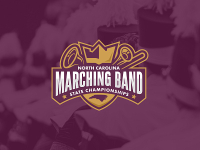 North Carolina Marching Band Logo affinity designer branding carnaval contest design drum festival graphic design illustration logo marching band music north carolina trumpet vector