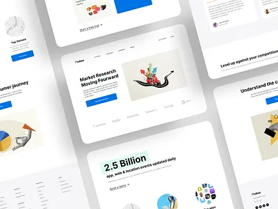 MFour Flagship Website UI design market research marketing website ui ux