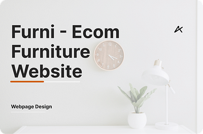 Furni - Ecommerce Furniture Website ecommerce design furniture website ui uiux web design