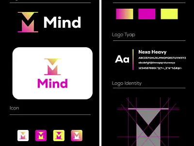 Mind modern minimalist logo design branding creative logo design fiverr graphic design illustration logo logo design logo maker mind minimalist modern