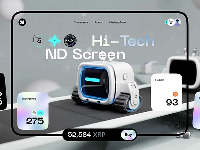 NFT Marketplace Web Concept animation crypto crypto art cryptocurrency digital art game website gaming nft art nft market nft marketplace nft website toket ui ux web web design webdesign