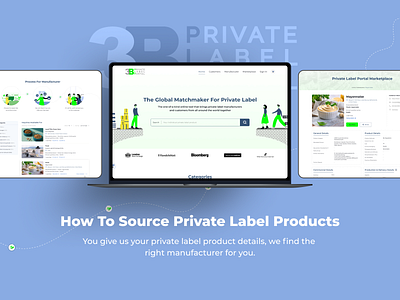 Private Label Portal Marketplace Website manufacturing private label portal marketplace ui uiux ux case study website design