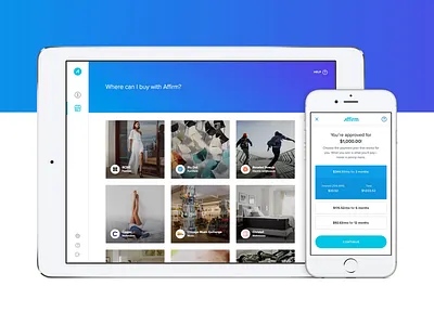 Interactive Labs × Affirm app credit card dashboard eddie luong fintech interactive labs mobile application online payment product design wallet