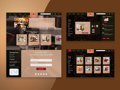 ING's Cafe - Bringing the cafe experience home. cafe coffee design concept figma figma community graphic design ui user experience design