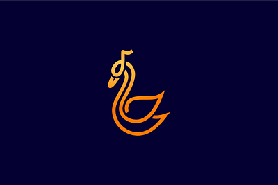 music goose logo abstract abstrak logo design logo goose logo logo logo company logo modern music logo swan logo swan music logo